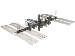 International Space Station (ISS) 3D Model