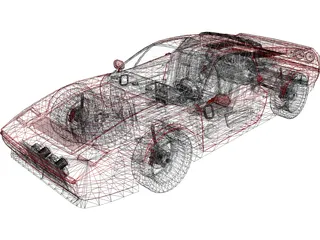 Ferrari 328 GTS (1985) 3D Model