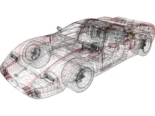 Ford GT40 3D Model