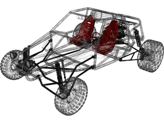 Dune Buggy 3D Model