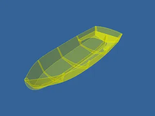 Sea Skiff Boat 3D Model