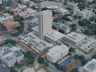 Tallahassee City, FL, USA (2024) 3D Model