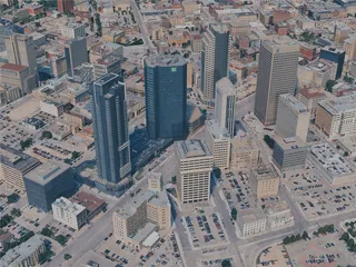 Winnipeg City, Canada (2024) 3D Model