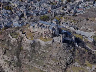 Sion City, Switzerland (2023) 3D Model