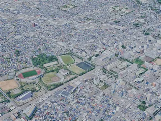Akita City, Japan (2025) 3D Model