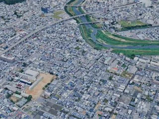 Fukui City, Japan (2025) 3D Model