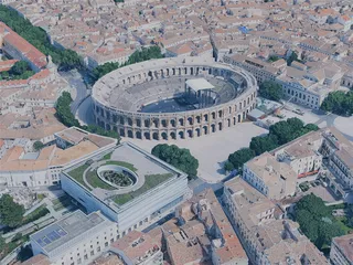 Nimes City, France (2024) 3D Model