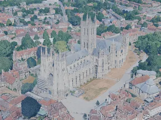 Canterbury City, UK (2025) 3D Model preview