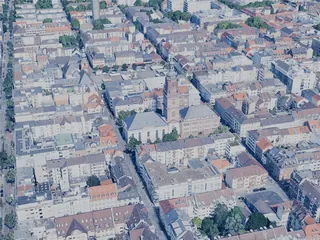 Mannheim City, Germany (2025) 3D Model preview