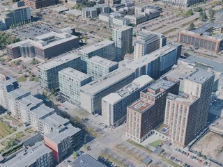 Milton Keynes City, UK (2025) 3D Model preview