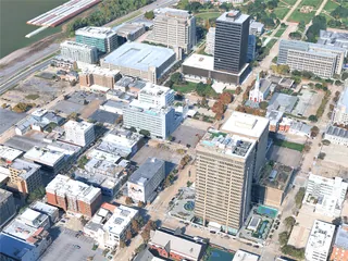 Baton Rouge City, USA (2025) 3D Model preview