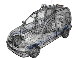 Renault Kangoo Police 3D Model