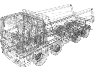 Mercedes-Benz Actros Dumper 3D Model