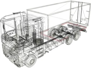 Renault Magnum Box 3D Model