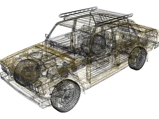 Vaz 2105 3D Model