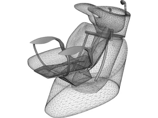 Lavatesta Hair Chair 3D Model