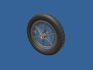 Wheel 12 Inch 3D Model