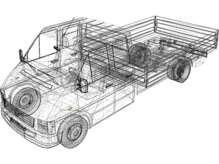 Volkswagen LT Truck Double Cab 3D Model