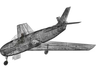 F-86 Sabre 3D Model