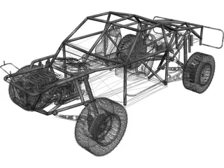 Champ Truck Chassis 3D Model