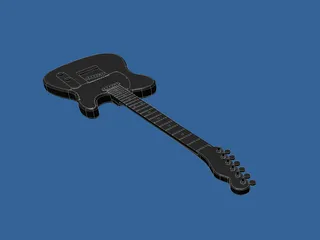 Guitar Electric 3D Model