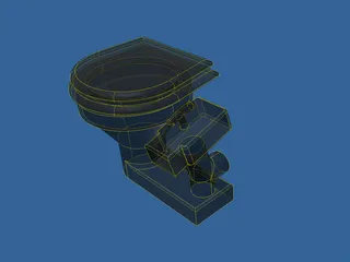 Marine Toilet 3D Model