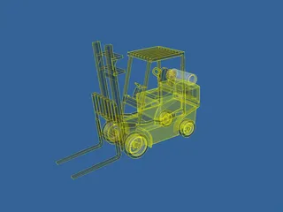 Forklift Clark 3D Model