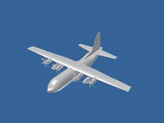 Lockheed C-130 Hercules 3D Model