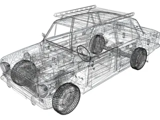 VAZ 21012 3D Model