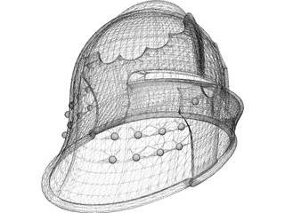 Helmet Italian Sallet 3D Model