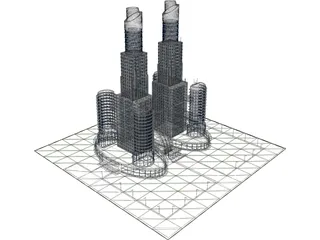 Mega Trade Center 3D Model