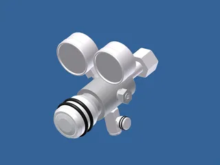 Gas Cylinder Valve Regulator 3D Model