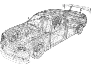 Dodge Charger-SRT-8 Mopar Drift 3D Model