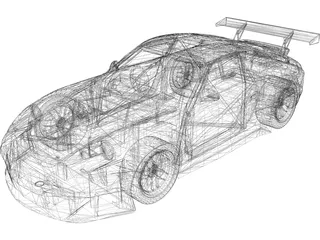 Porsche 911 GT3 RSR 3D Model