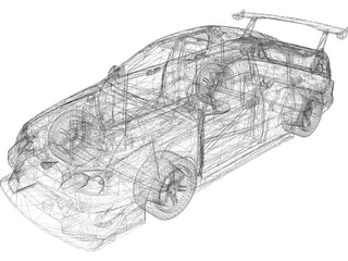 Subaru Impreza WRX STi GDB 3D Model