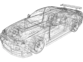 Nissan Skyline R34 GT-R Nismo Z-Tune 3D Model