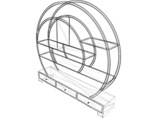 Shelf Very Modern 3D Model