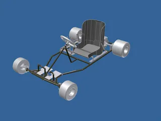 Racing Kart 3D Model