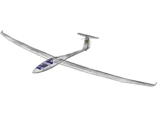 Ventus Glider 3D Model