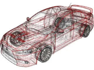 Mitsubishi Lancer Evo X (2008) 3D Model