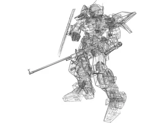 Gundam Light 3D Model