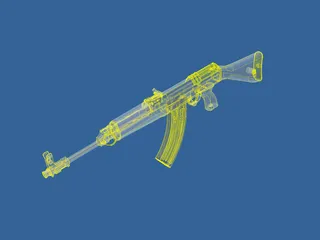 VZ58 Automatic Gun 3D Model