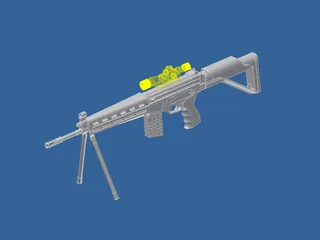 Sniper Rifle 3D Model