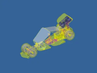Controlled Car 3D Model