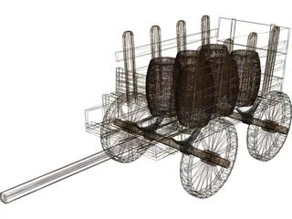 Cart of Barn 3D Model