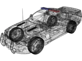 Ford Mustang Saleen Barricade 3D Model