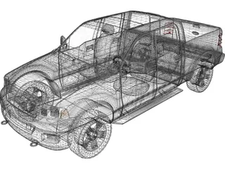 Ford F-150 Crew Cab (2006) 3D Model