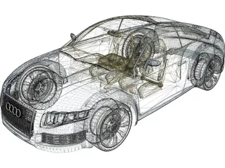 Audi Nuvolari Quattro Concept 3D Model