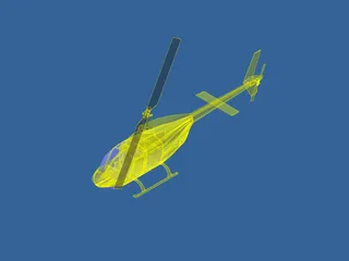 Bell 206B-III JetRanger 3D Model
