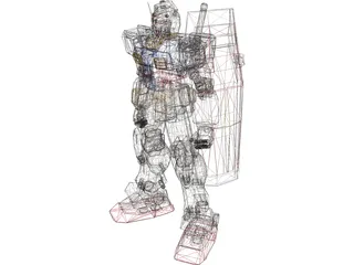 Gundam rx78 3D Model